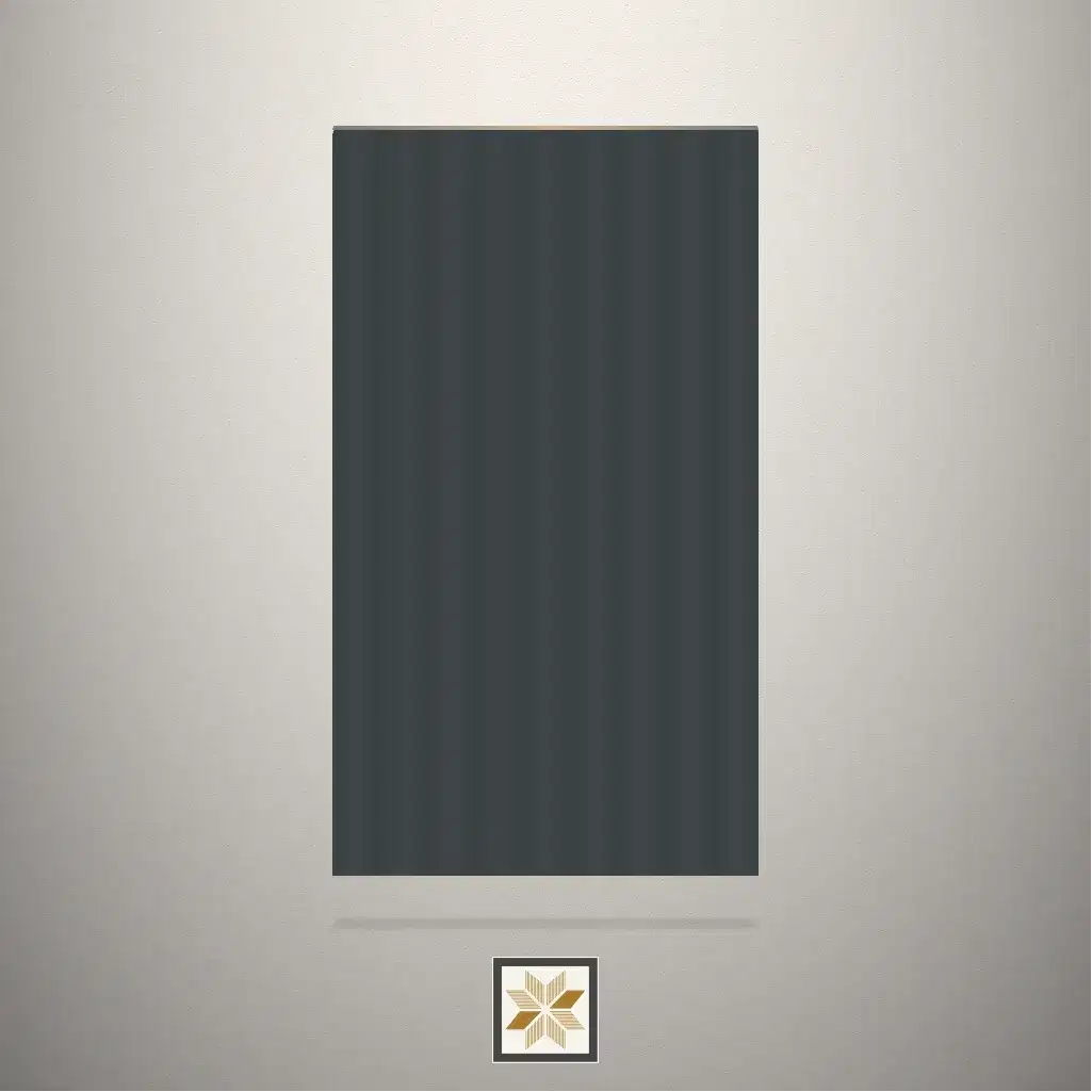 High Gloss Fluted Black Laminate (8x4 feet,2.5 mm): LM-15975-0