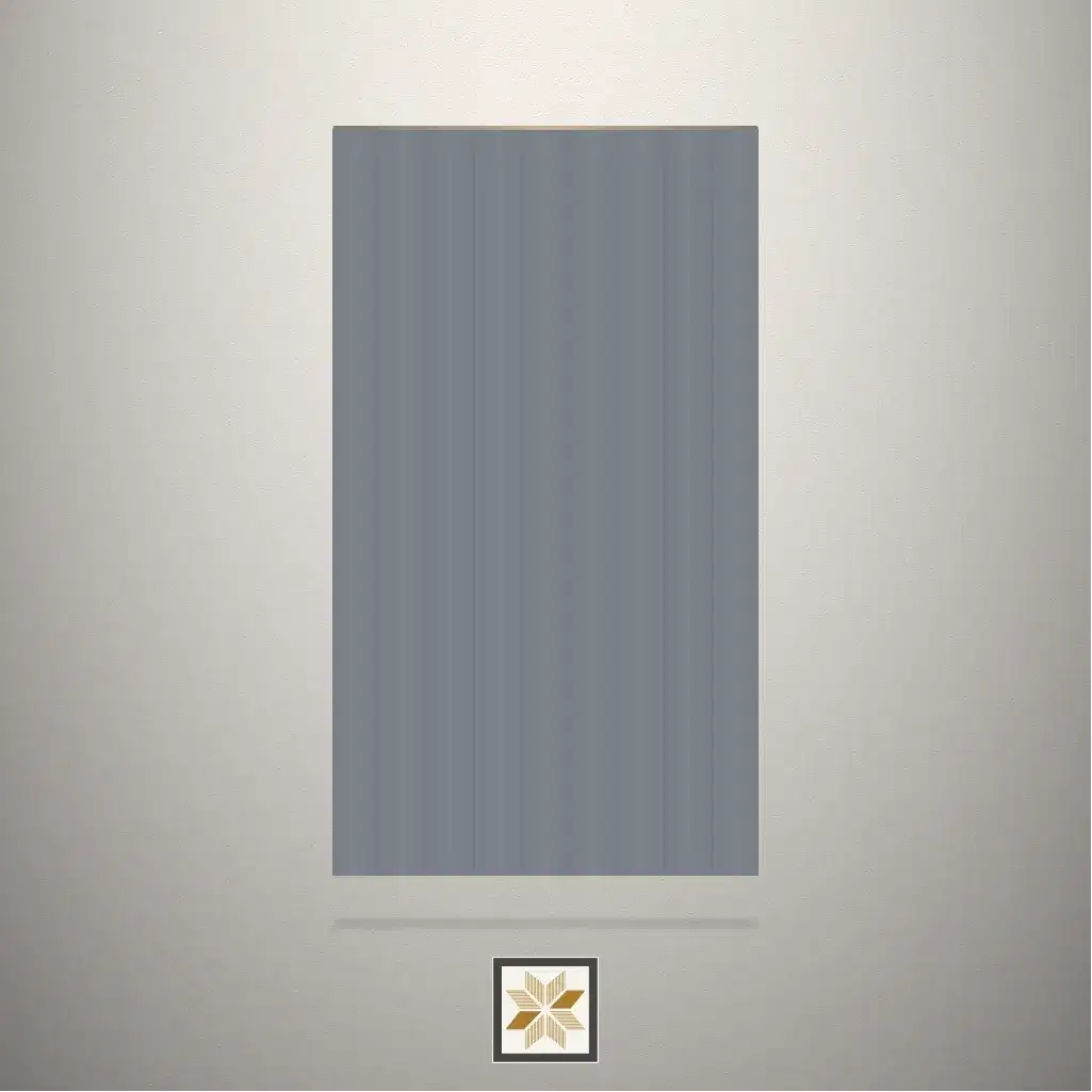 High Gloss Translucent Texture Fluted Grey Laminate (8x4 feet,2.5 mm): LM-16131-0