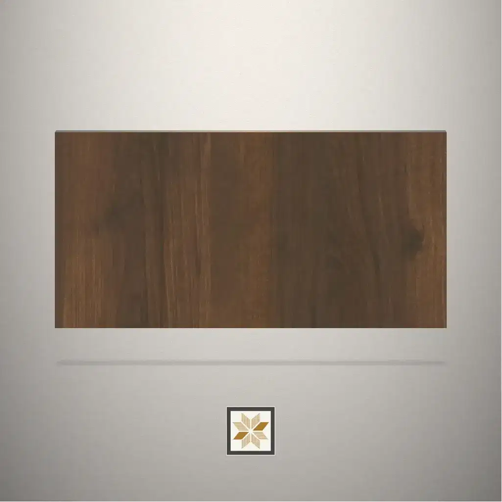 High Gloss Smoked Oak Wooden Brown Laminate (8x4 feet,0.8 mm): LM-16305-0