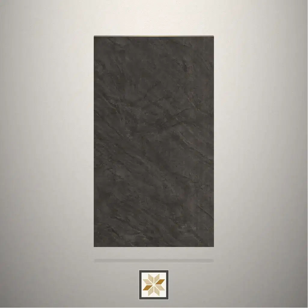 Textured Black Royal Marble Marble Black Laminate (8x4 feet,1 mm): LM-17207-E-0