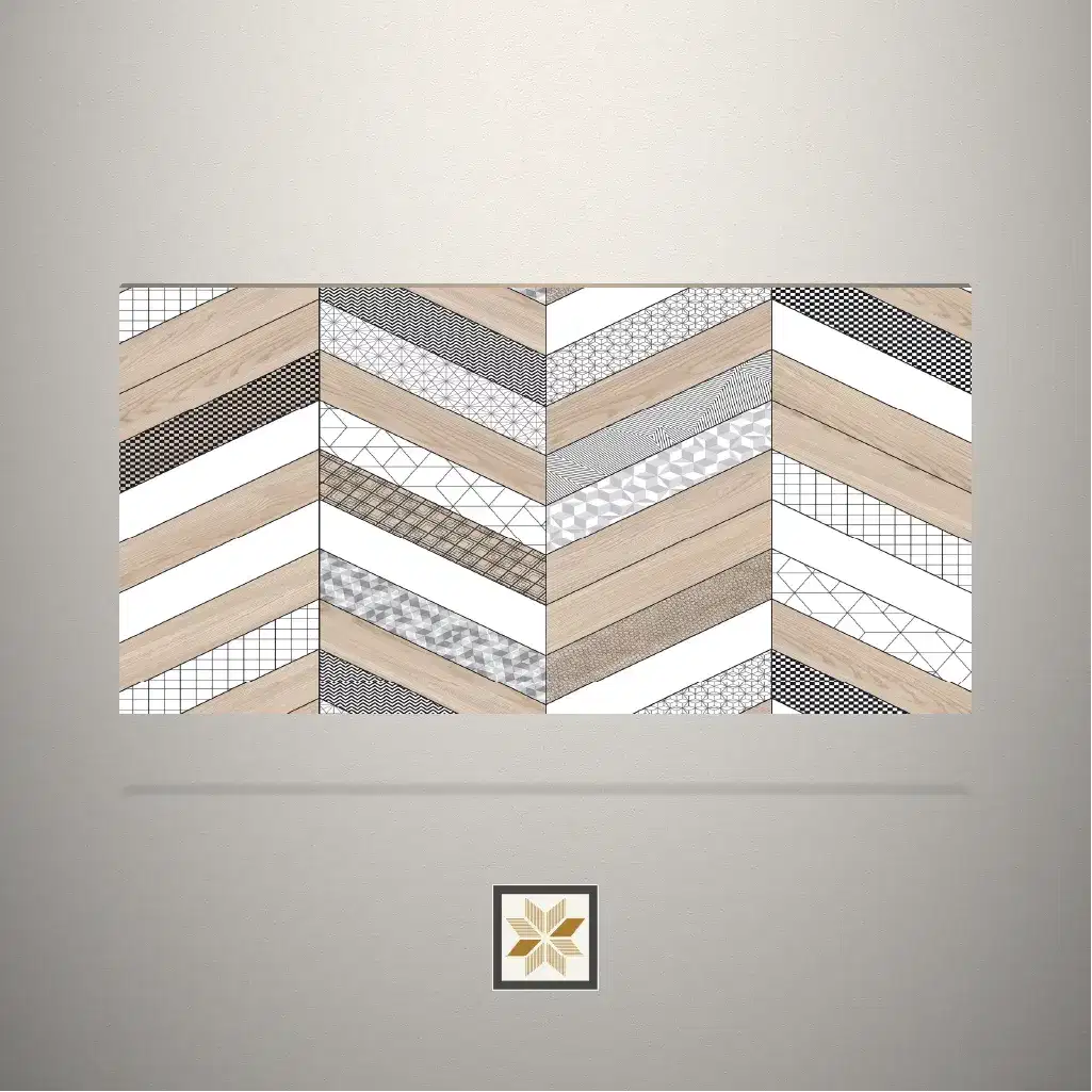 Textured Digital Printed Multi Colour Laminate (8x4 feet,1.25 mm): LM-17647-0