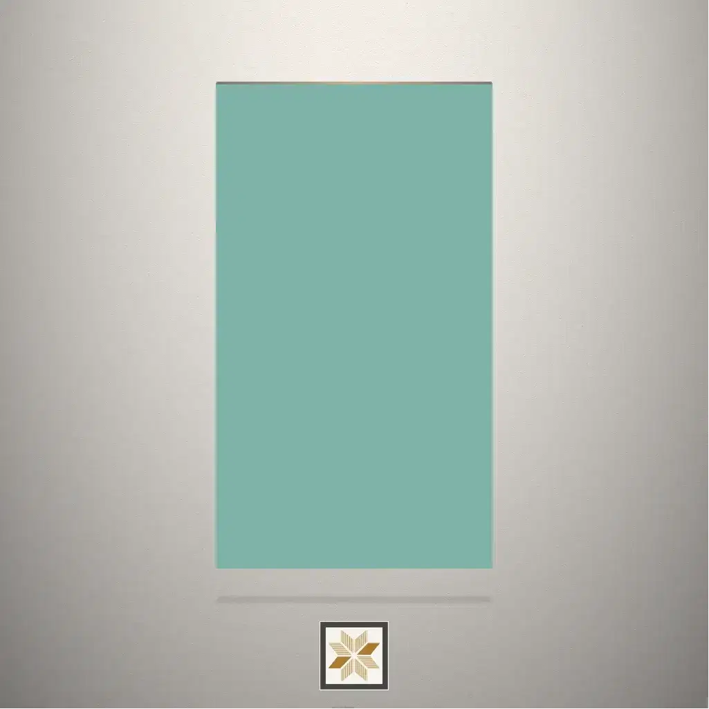 High Gloss Aqua Solid Color Green Laminate (8x4 feet,1.5 mm): LM-18109