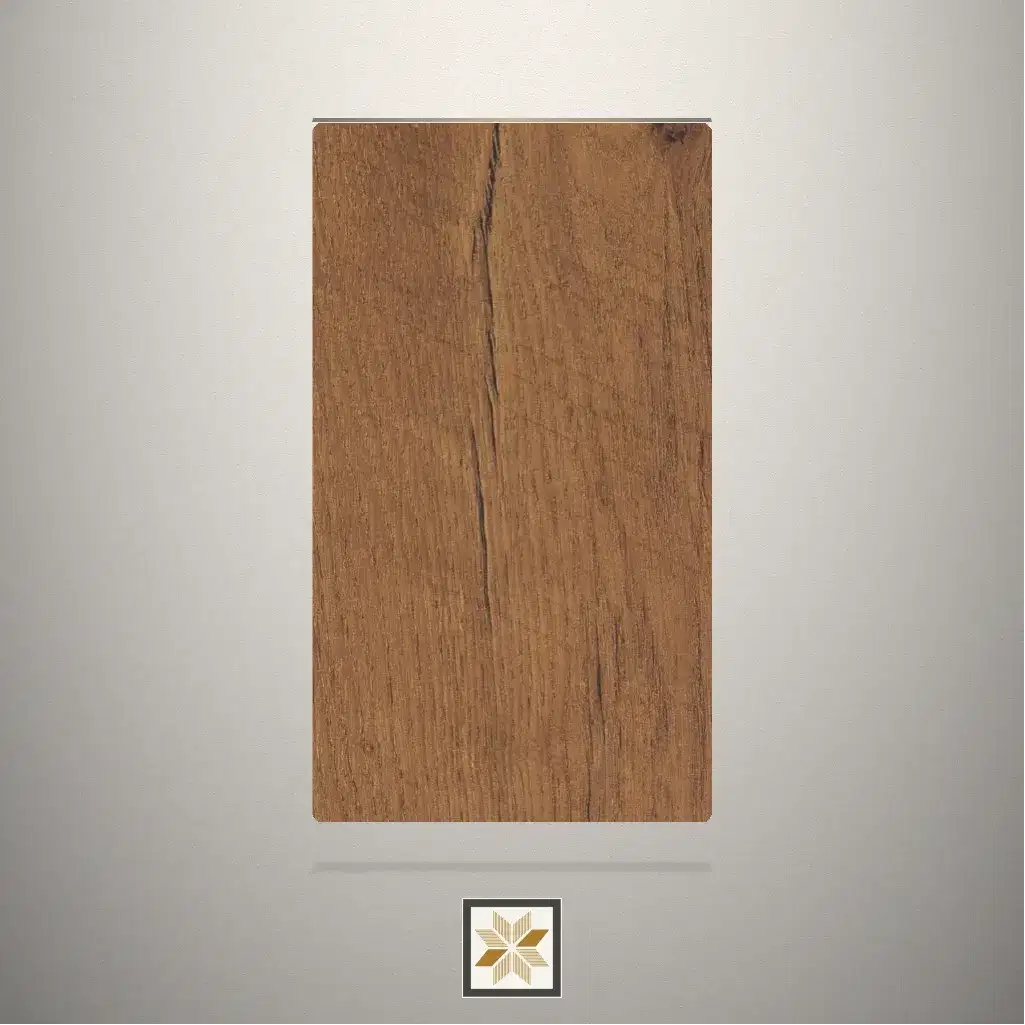 Suede Nero Rialto Perla Wooden Brown Laminate (8x4 feet,1 mm): LM-18313-0