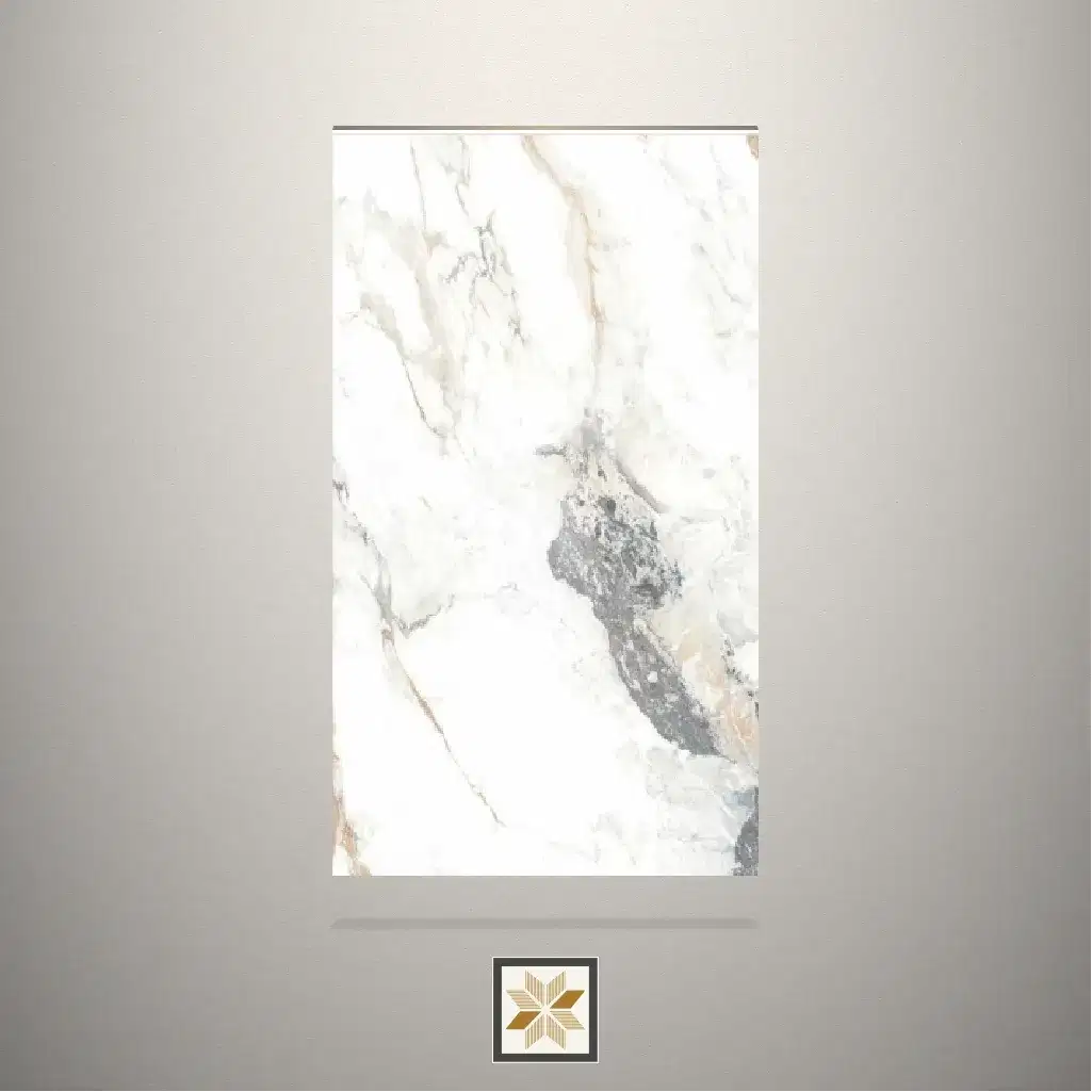 High Gloss Marble White Laminate (8x4 feet,1 mm): LM-18336-0