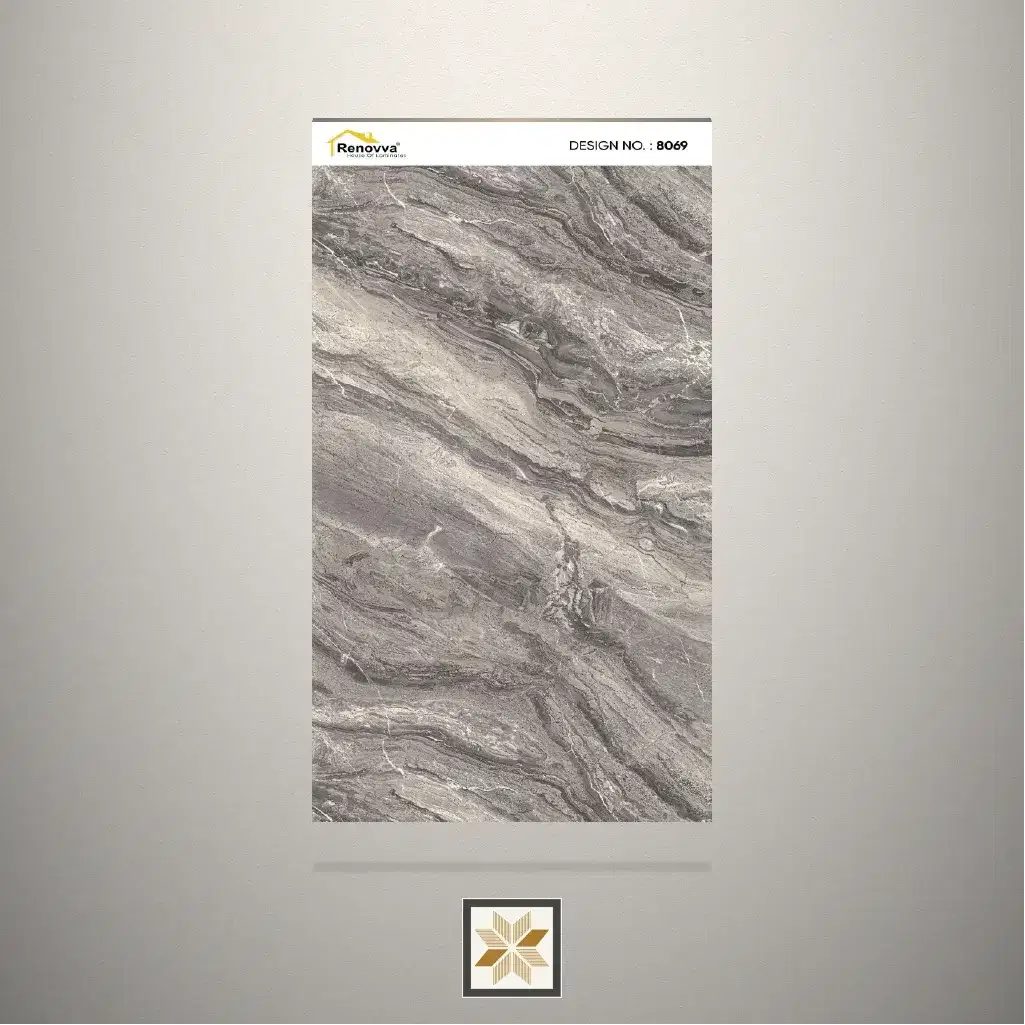 Textured Beige Marble Marble Beige Laminate (8x4 feet,1 mm): LM-18397-0