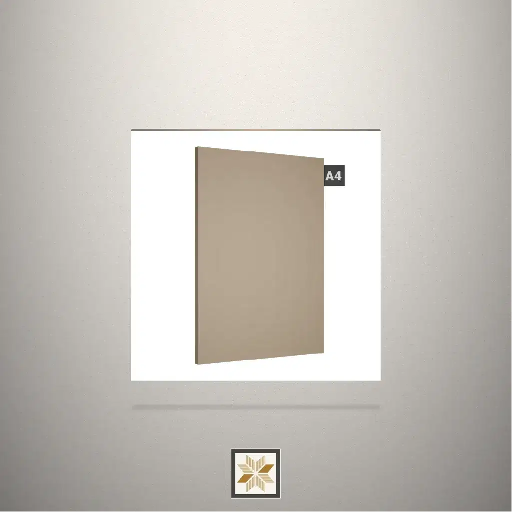 High Gloss Solid Color Beige Laminate (8x4 feet,0.95 mm): LM-18803-0