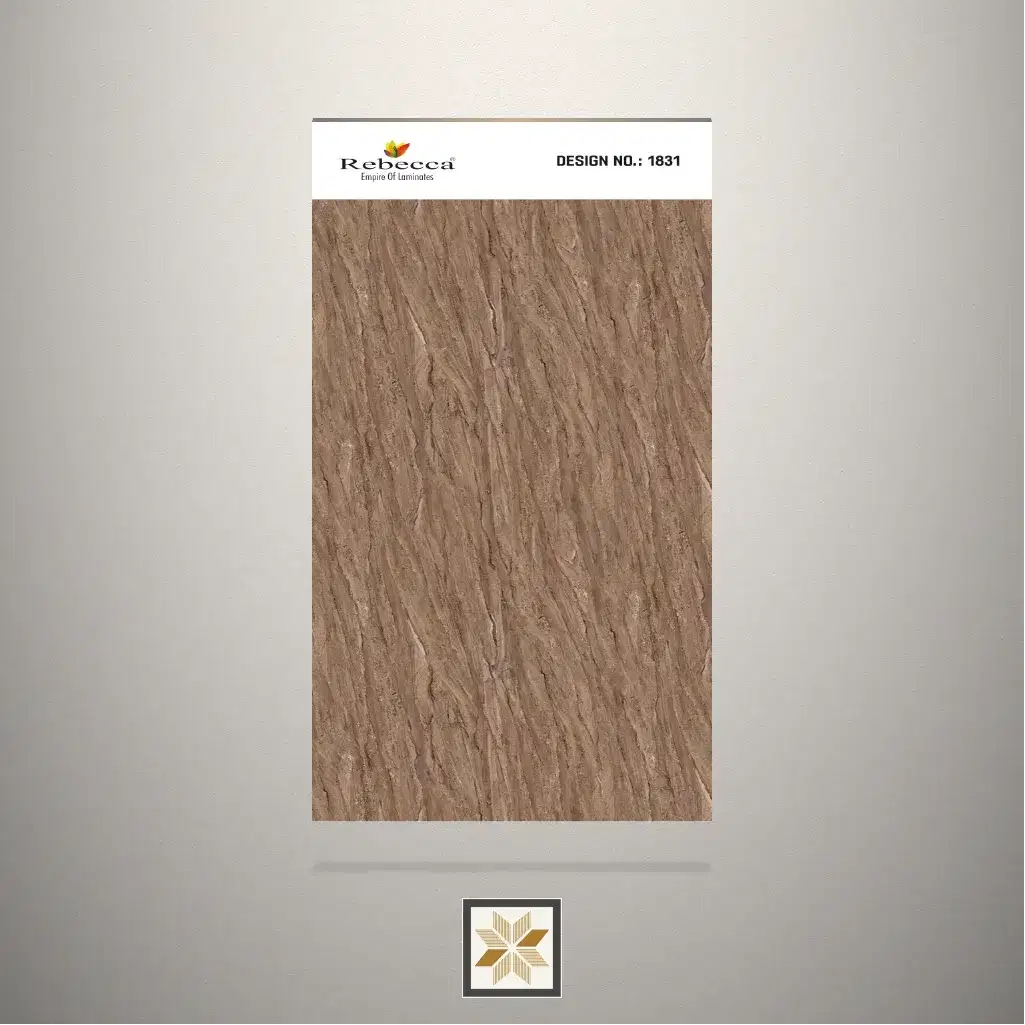 High Gloss Pastel Dior Marble Brown Laminate (8x4 feet,1 mm): LM-18888-0