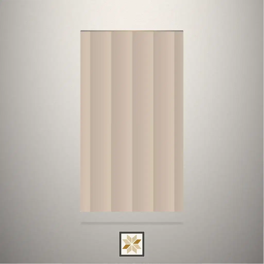 Textured Nutmeg Fluted Brown Laminate (8x4 feet,0.95 mm): LM-18969-0