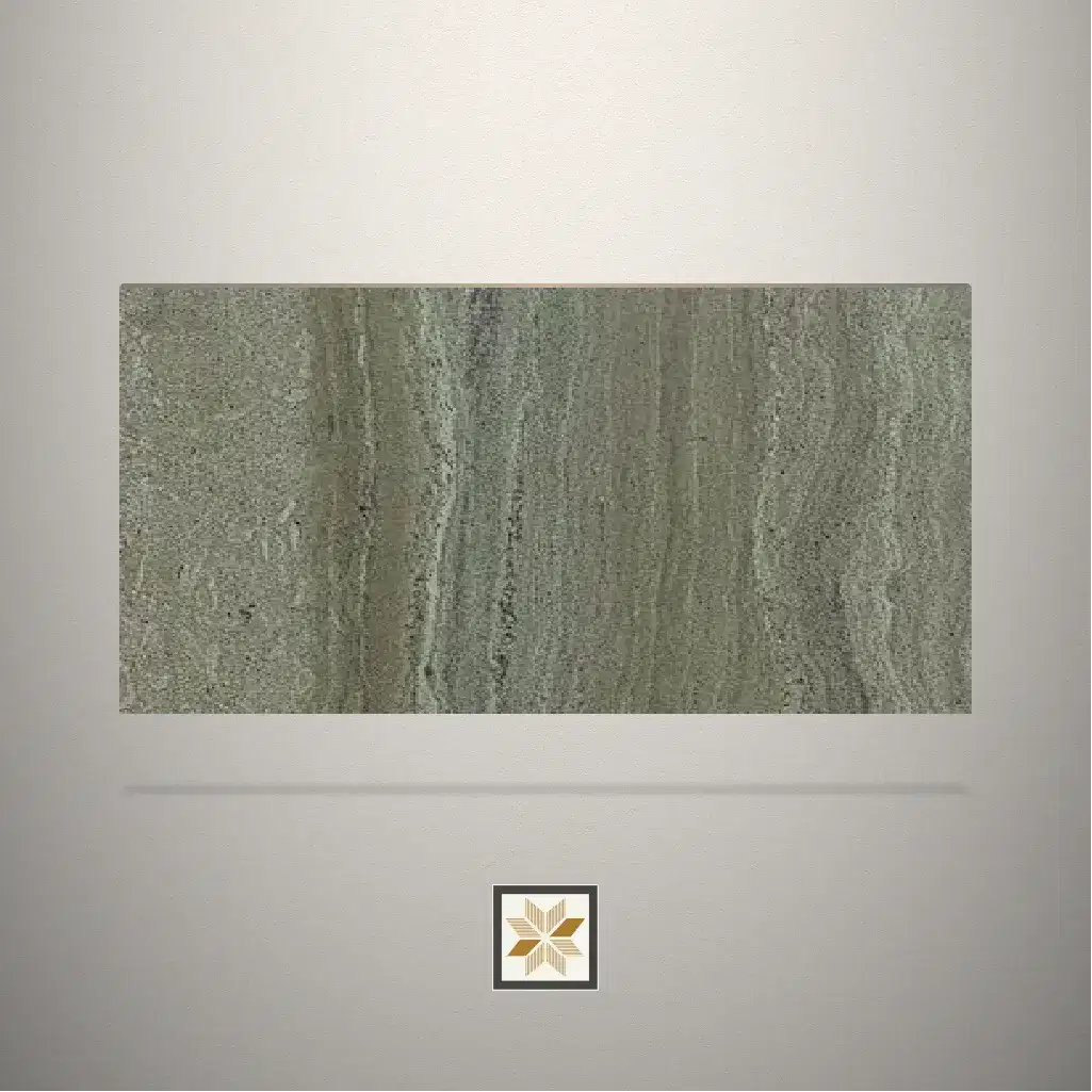 Matt Siver Travertino Stone Beige Laminate (8x4 feet,0.95 mm): LM-19015-0