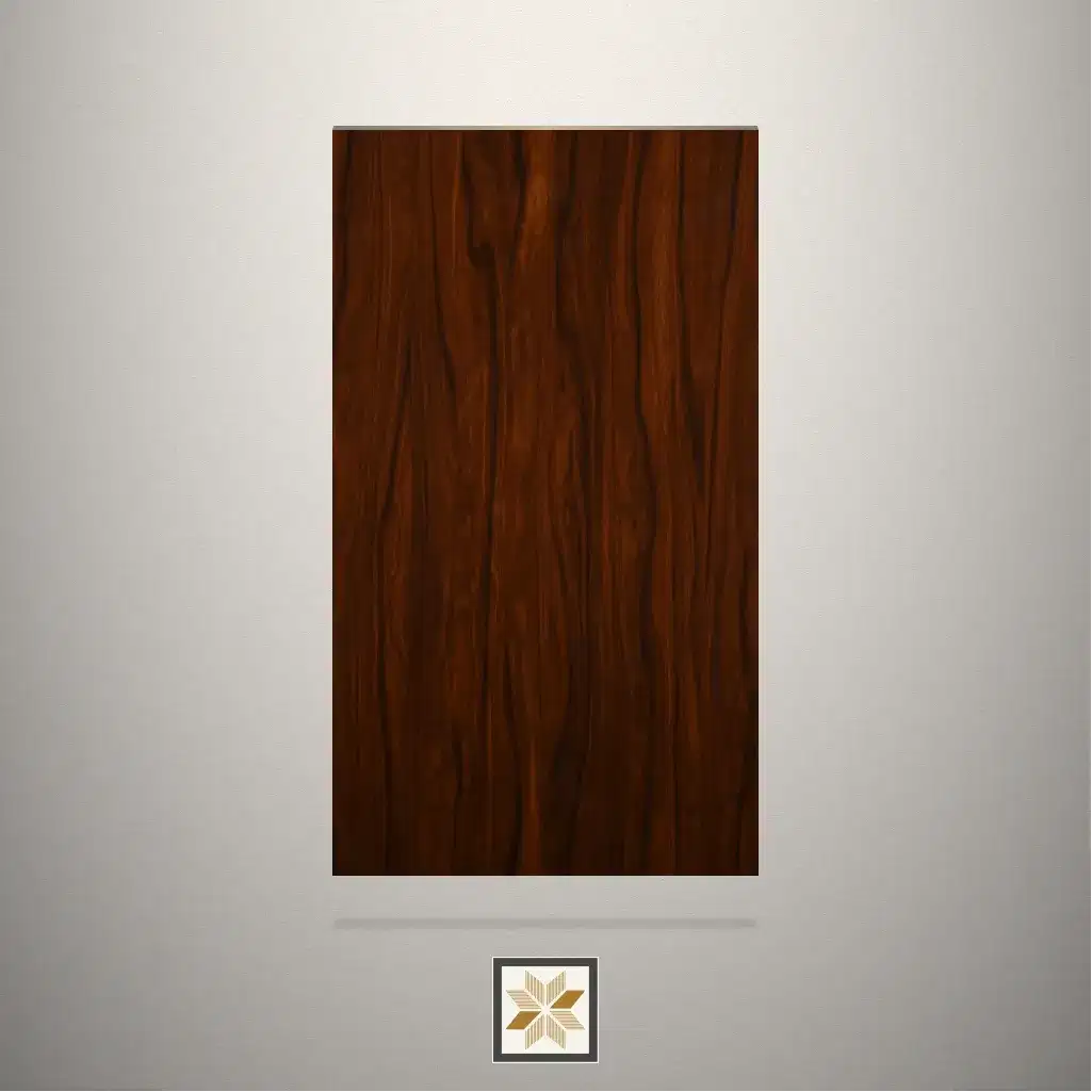 High Gloss Golden Nut Wooden Brown Laminate (8x4 feet,1 mm): LM-19024-0