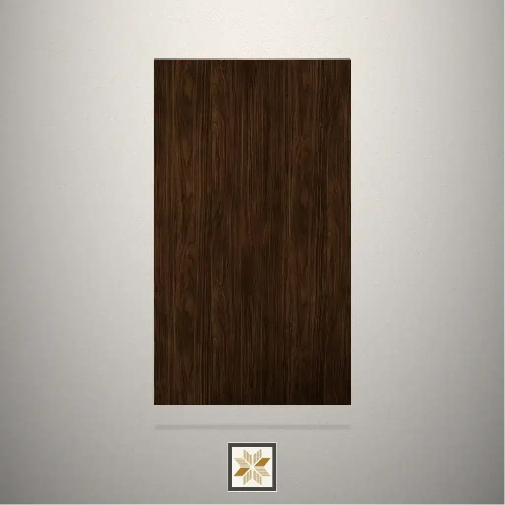 High Gloss Wooden Brown Laminate (8x4 feet,1 mm): LM-19027-0