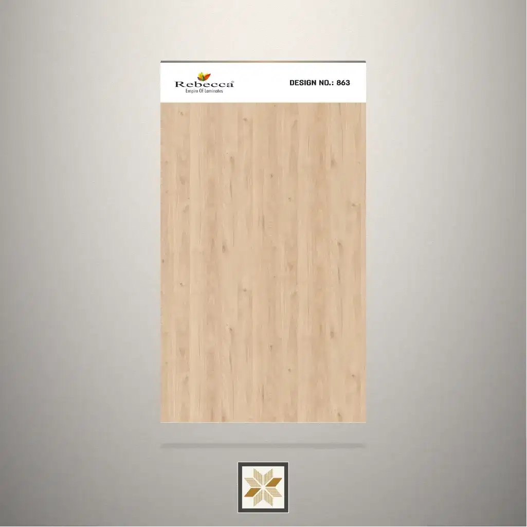 Matt Jackson Hickory Wooden Brown Laminate (8x4 feet,1 mm): LM-19106-0