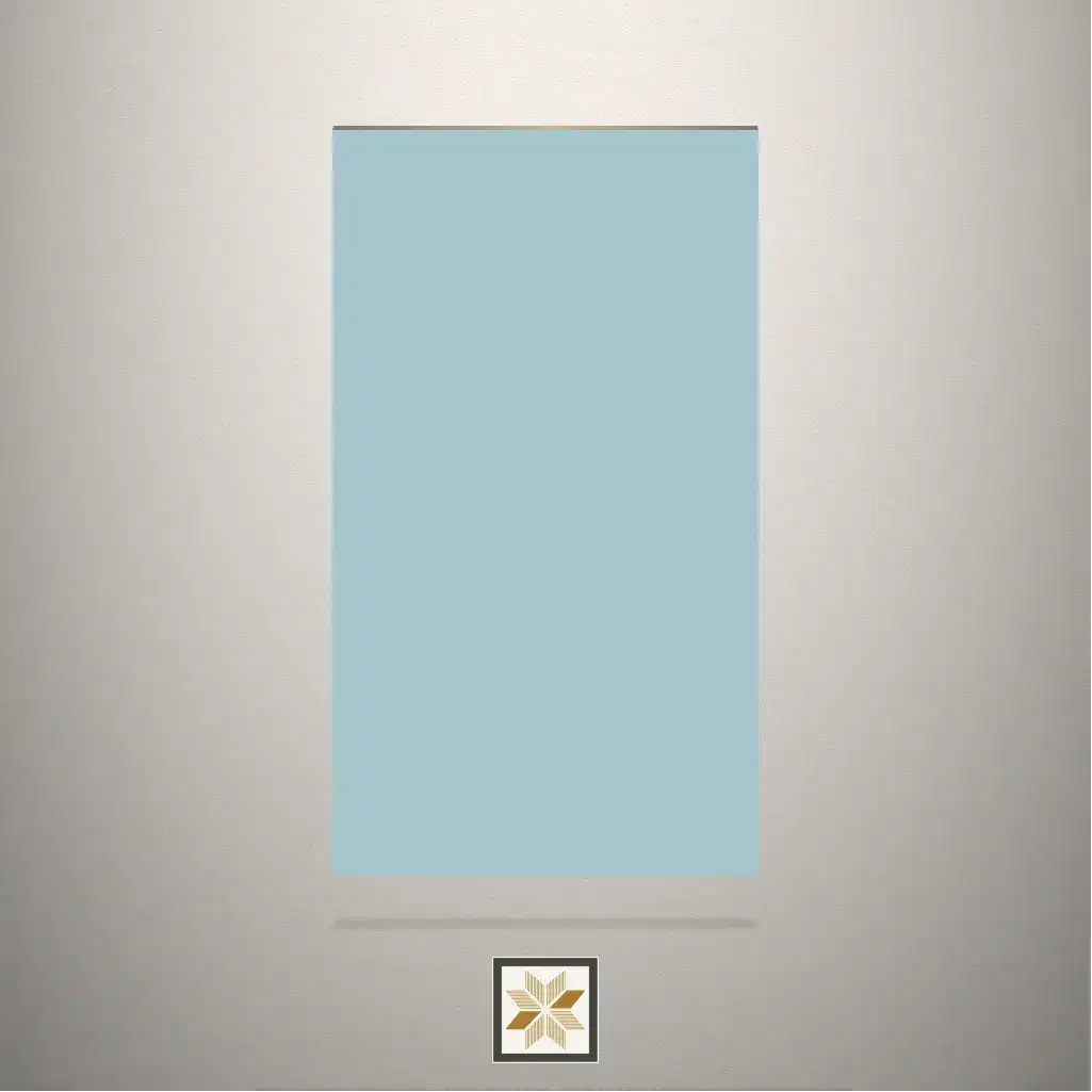 High Gloss Ocean Blue Solid Color Blue Laminate (8x4 feet,1.5 mm): LM-19127-0