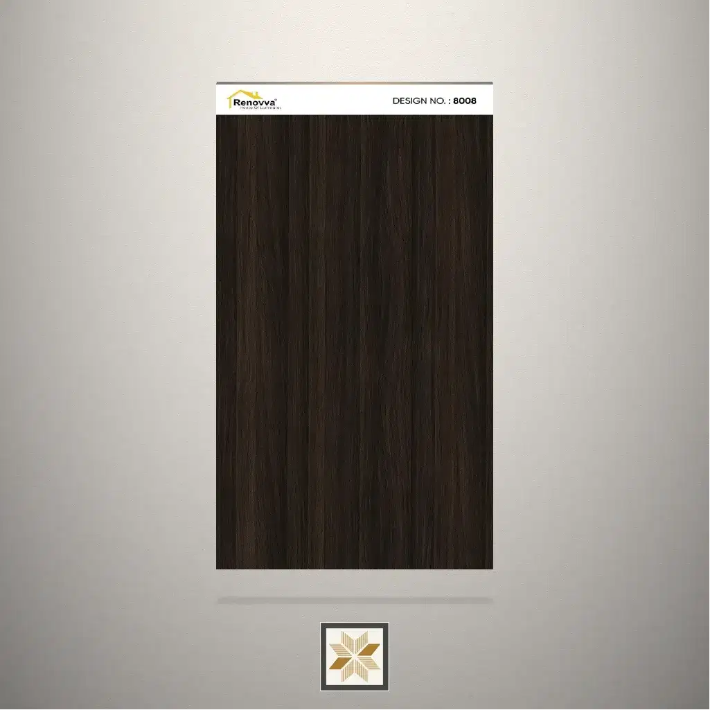 Suede Bradow Wooden Brown Laminate (8x4 feet,1 mm): LM-19154-0