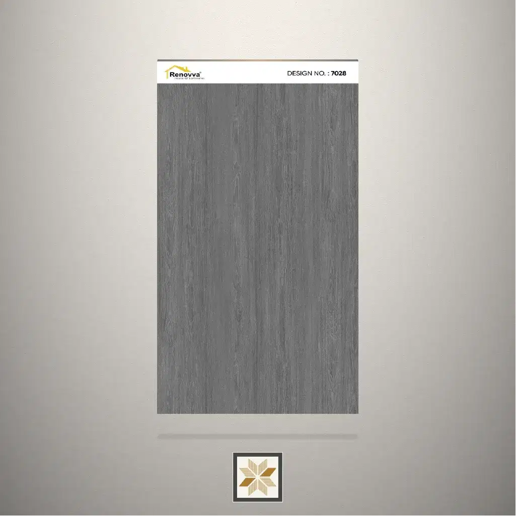 Textured Tundra Forest Wooden Grey Laminate (8x4 feet,1 mm): LM-19160-0