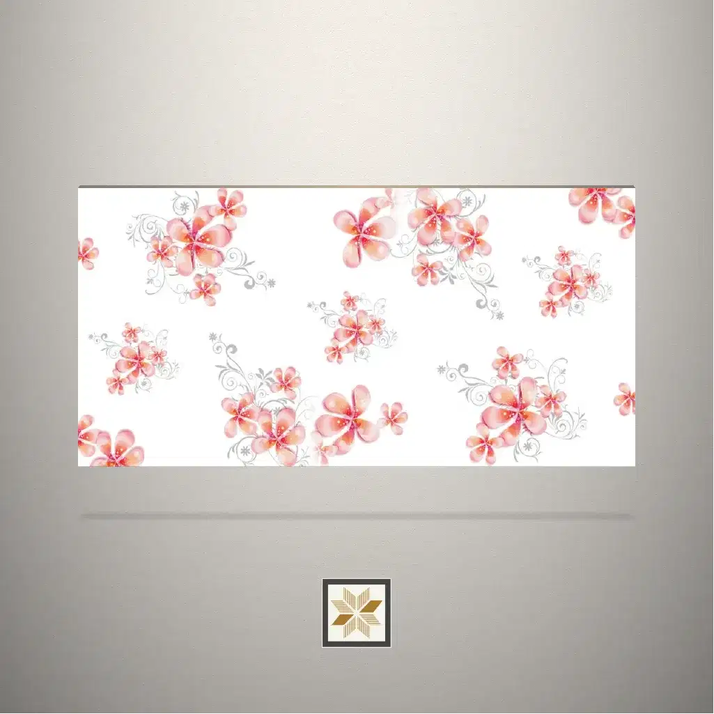 High Gloss Rejoice Flowers Digital Printed Multi Colour Laminate (8x4 feet,1 mm): LM-19346-0