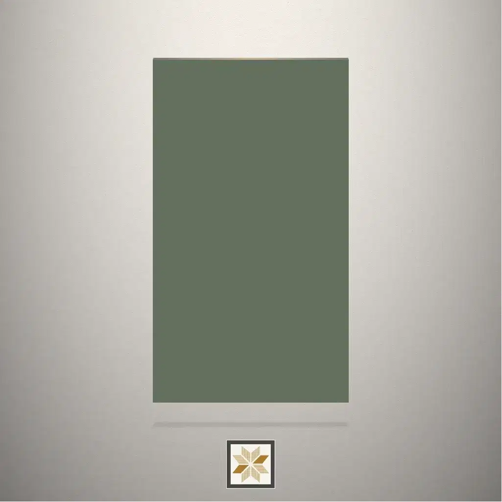 High Gloss Olive Green Solid Color Green Laminate (8x4 feet,1 mm): LM-19391-0