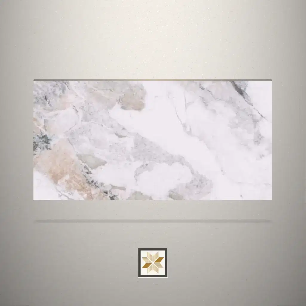 High Gloss Marble White Laminate (8x4 feet,1 mm): LM-19479-0