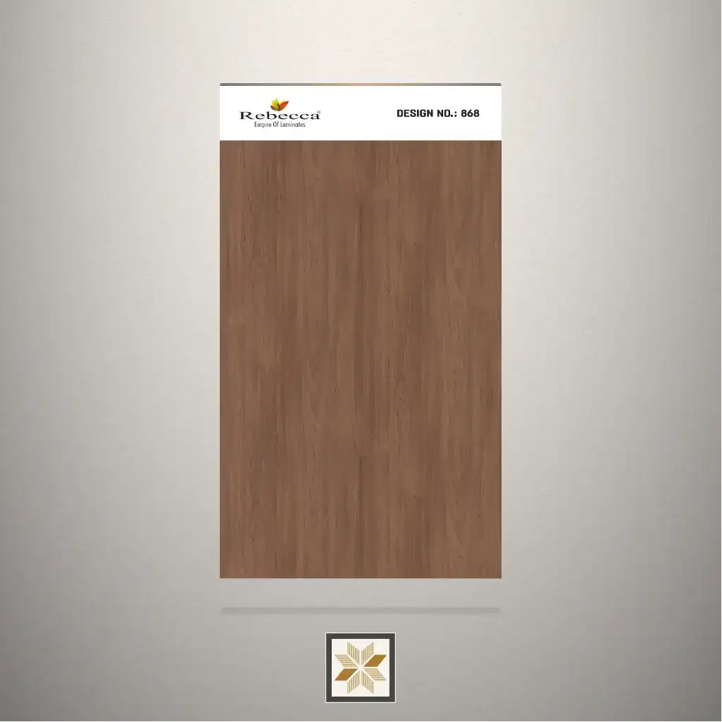 Textured Catalonia Ruster Wooden Brown Laminate (8x4 feet,1 mm): LM-19560-0