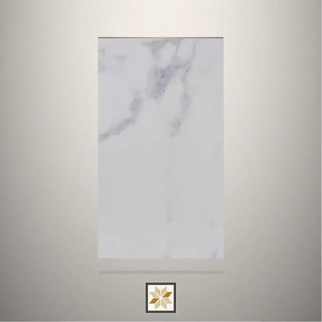 High Gloss Makrana Marble Stone White Laminate (8x4 feet,1 mm): LM-19729-0
