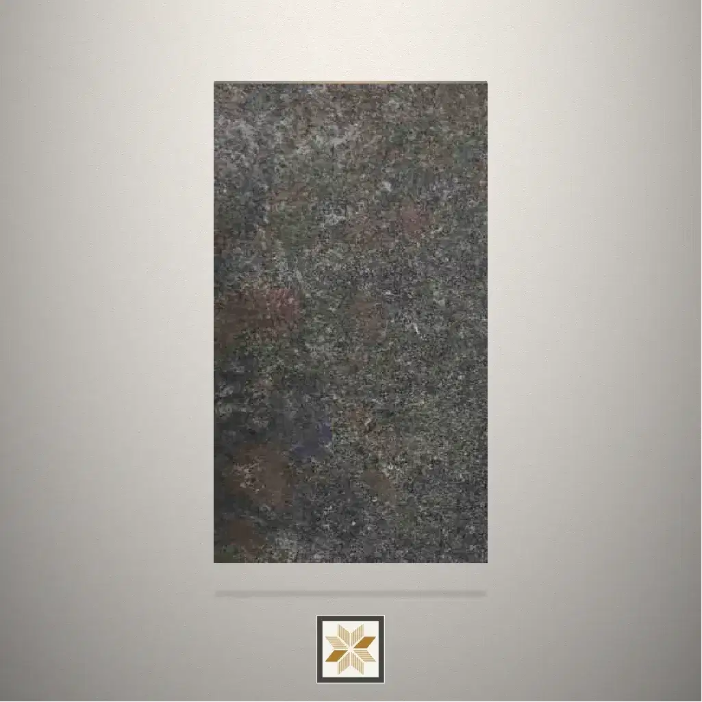 High Gloss Oliviya Reverse Stone Stone Black Laminate (8x4 feet,1 mm): LM-19744-0