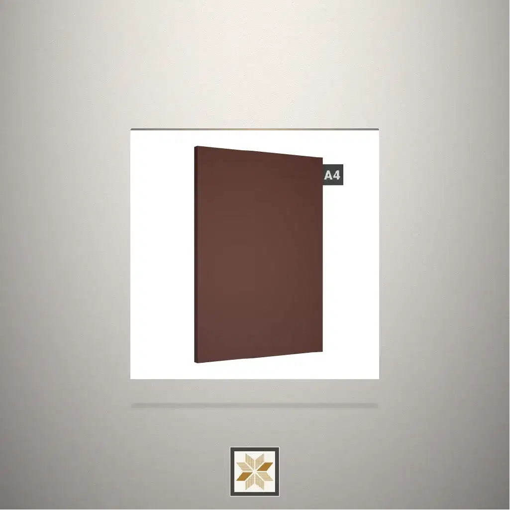 Matt Peach Brown Solid Color Brown Laminate (8x4 feet,1 mm): LM-19807-0