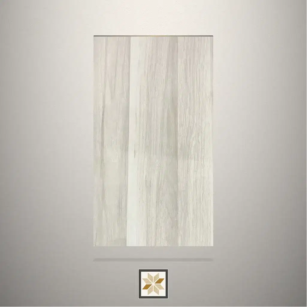 High Gloss Elevated Wood Light Wooden White Laminate (8x4 feet,1 mm): LM-19808-0