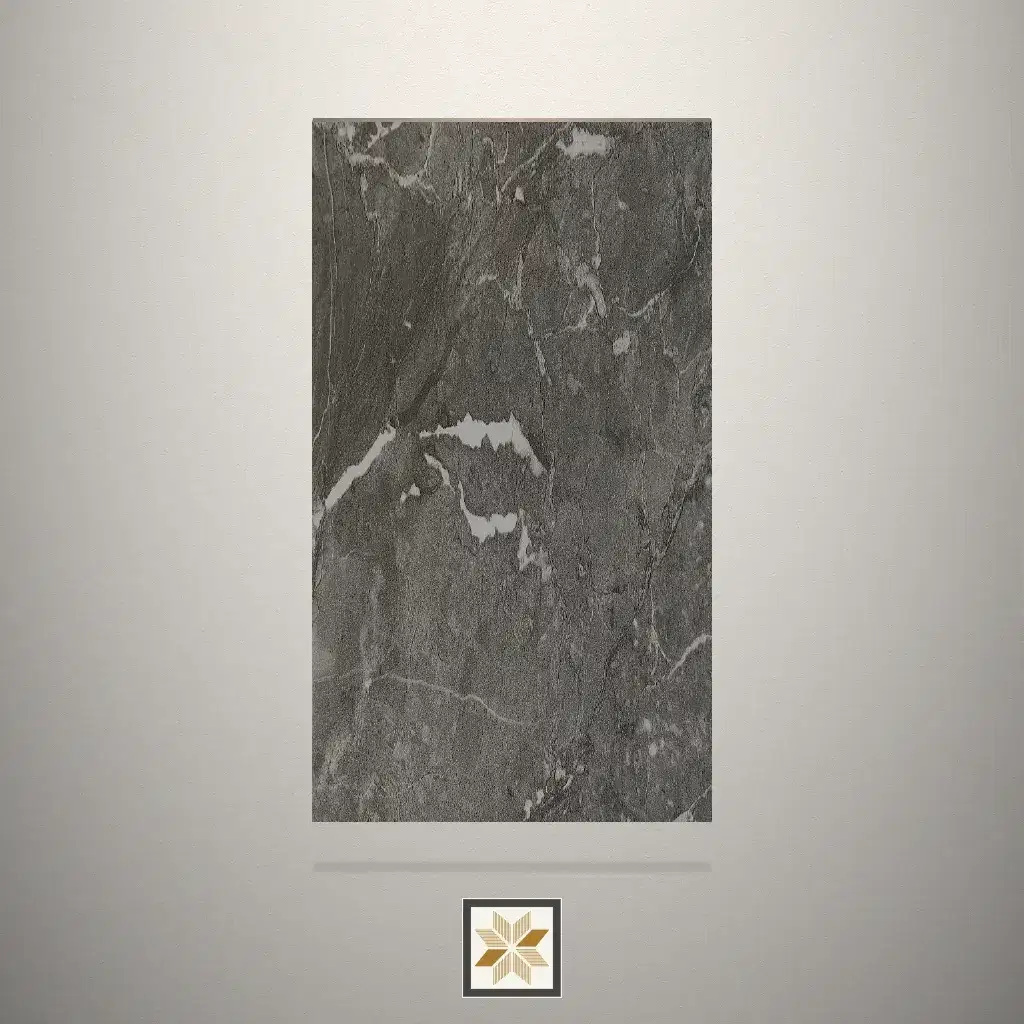High Gloss Irish Marble Stone Grey Laminate (8x4 feet,0.8 mm): LM-19856-0