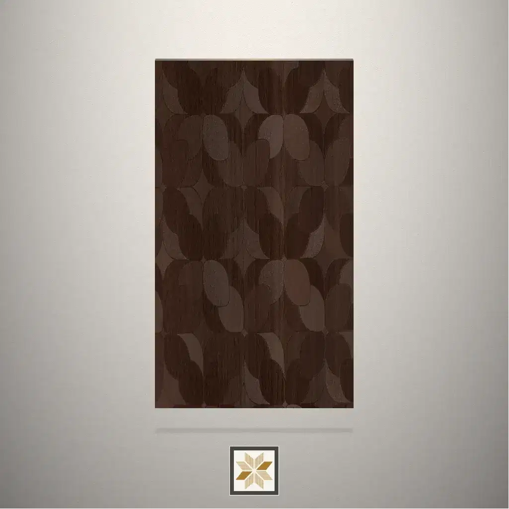 Textured Walnut Pattern Brown Laminate (8x4 feet,0.8 mm): LM-19858-0