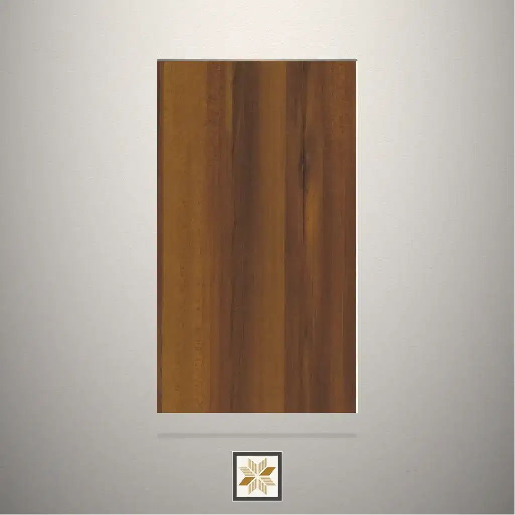 High Gloss Ghana Teak Wooden Brown Laminate (8x4 feet,0.8 mm): LM-19902-0