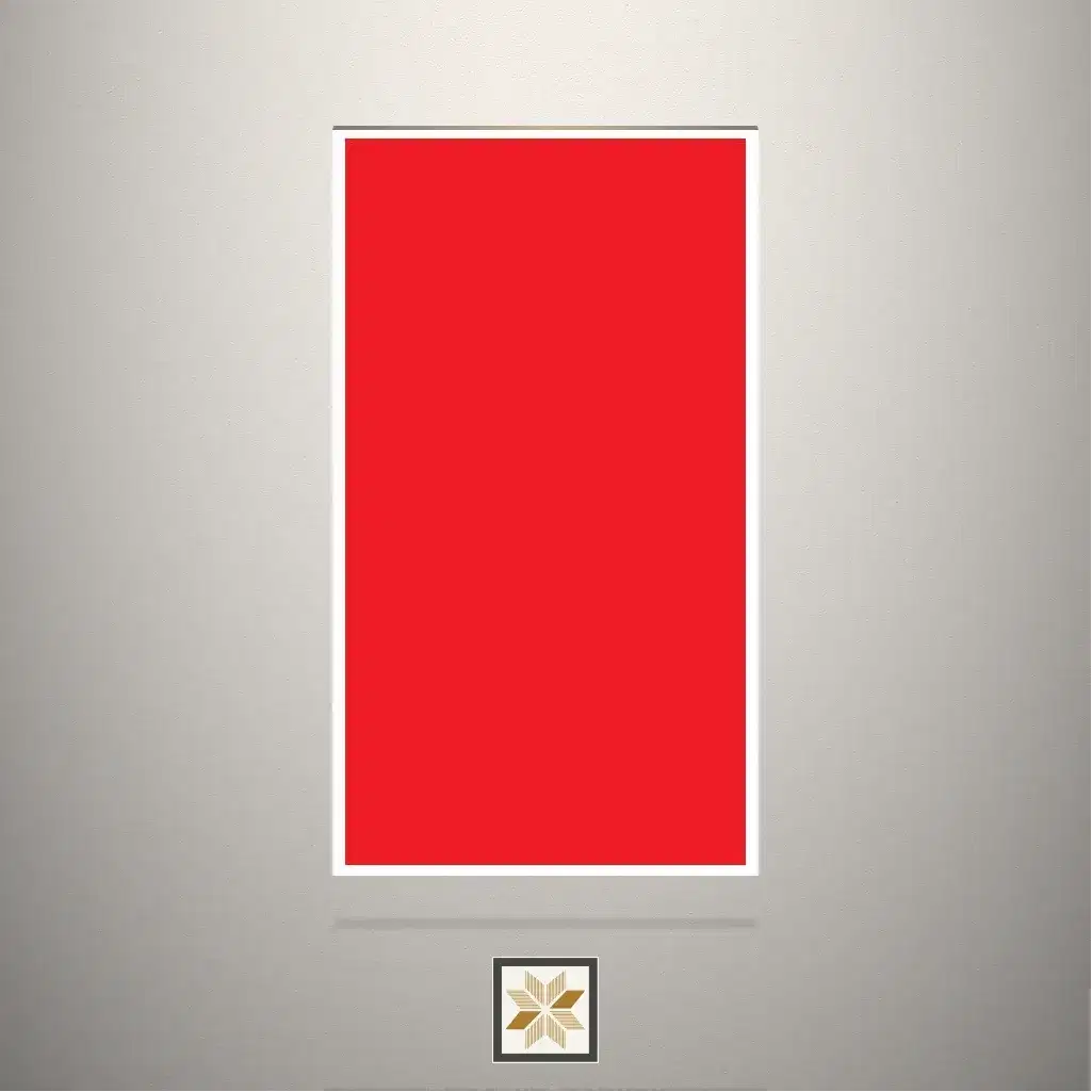 High Gloss Tomato Red Solid Color Black Laminate (8x4 feet,1 mm): LM-19914-0