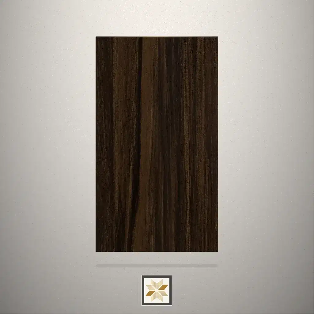 High Gloss Sap Veneer Wooden Brown Laminate (8x4 feet,0.8 mm): LM-19936-0