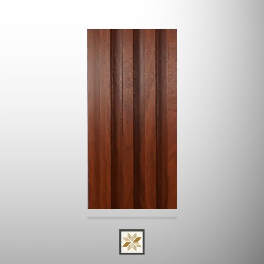 9.5x0.54 feet | 23 mm Brown Wood louvers (suitable for Bedroom, Hotel, Living Room, Office, Restaurant, TV Cabinet) | LV-20013