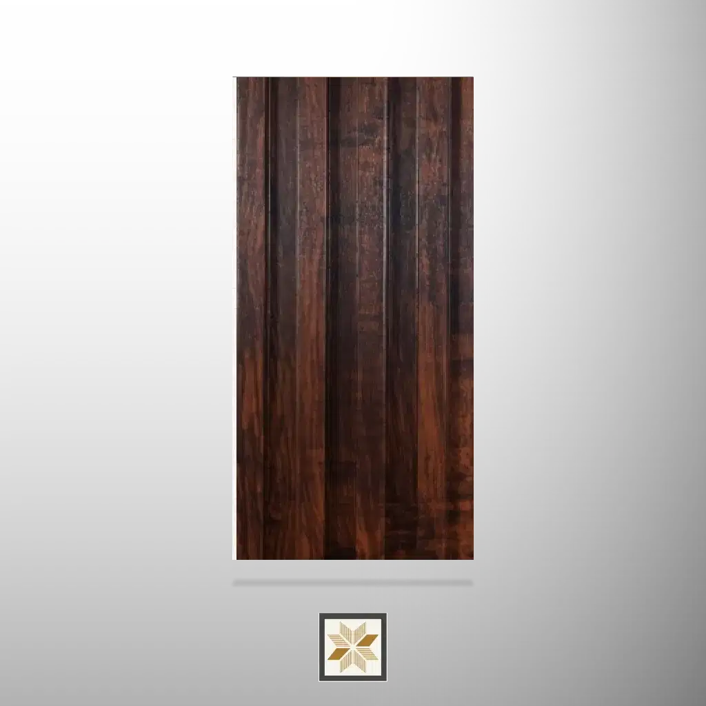 9.5x0.54 feet | 23 mm Brown Wood louvers (suitable for Bedroom, Hotel, Living Room, Office, Restaurant, TV Cabinet) | LV-20043-0