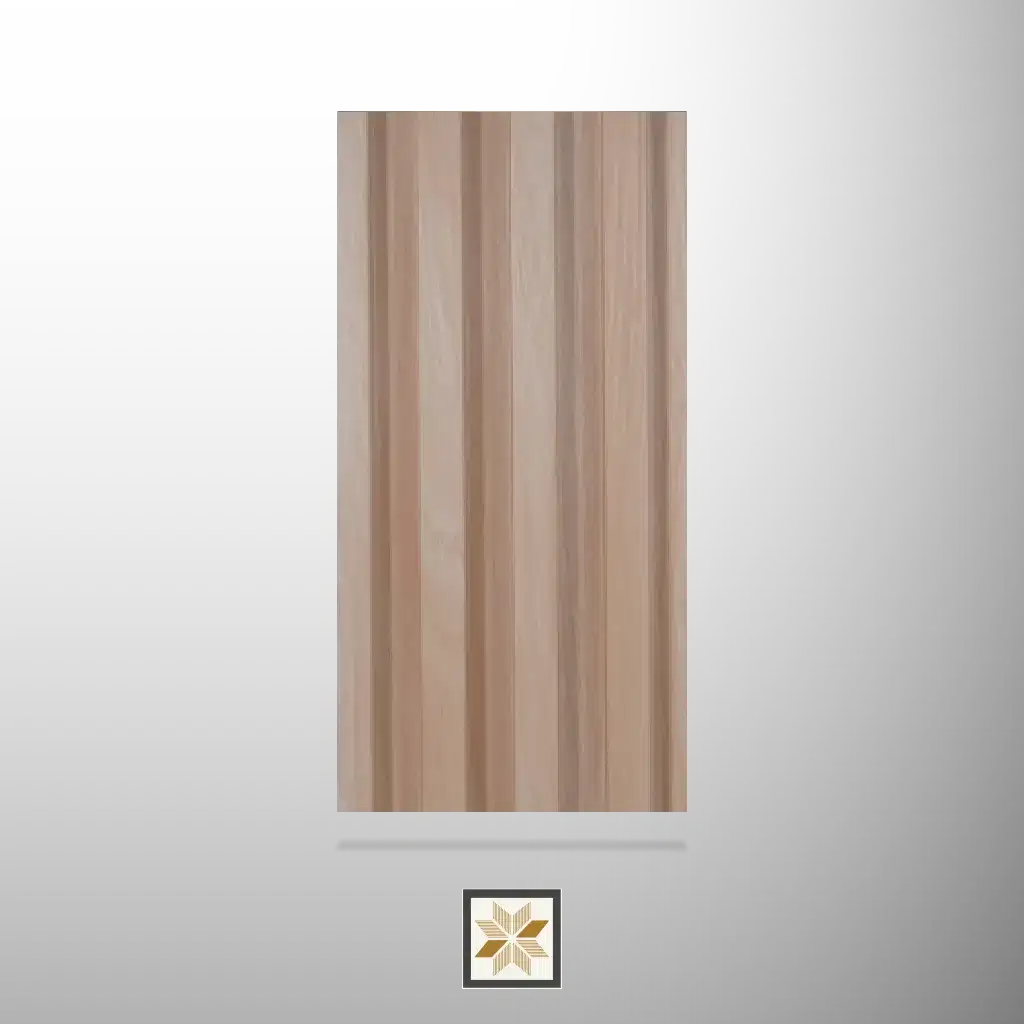 9.5x0.54 feet | 23 mm Beige Wood louvers (suitable for Bedroom, Hotel, Living Room, Office, Restaurant, TV Cabinet) | LV-20097-0