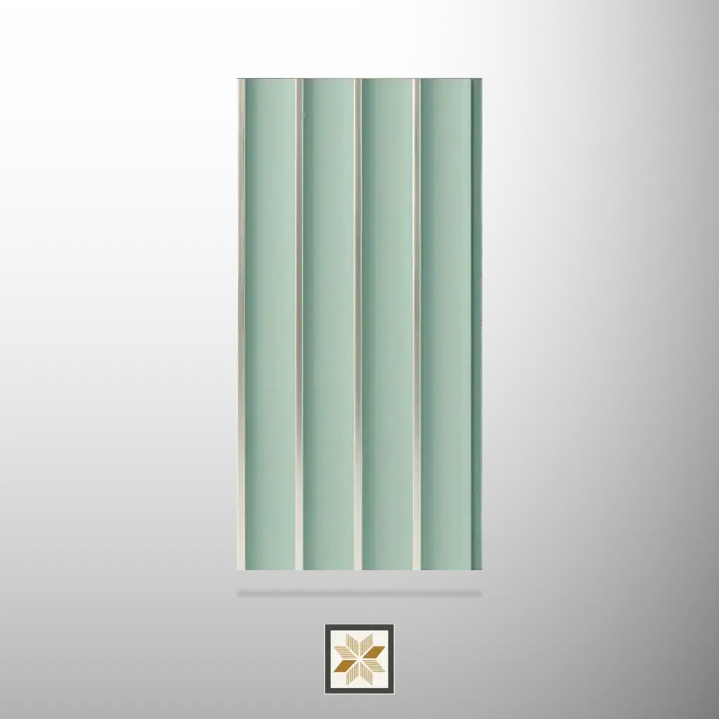 8x0.41 feet | 12 mm Blue louvers (suitable for Bedroom, Feature Wall, Living Room, Office) | LV-20128-0