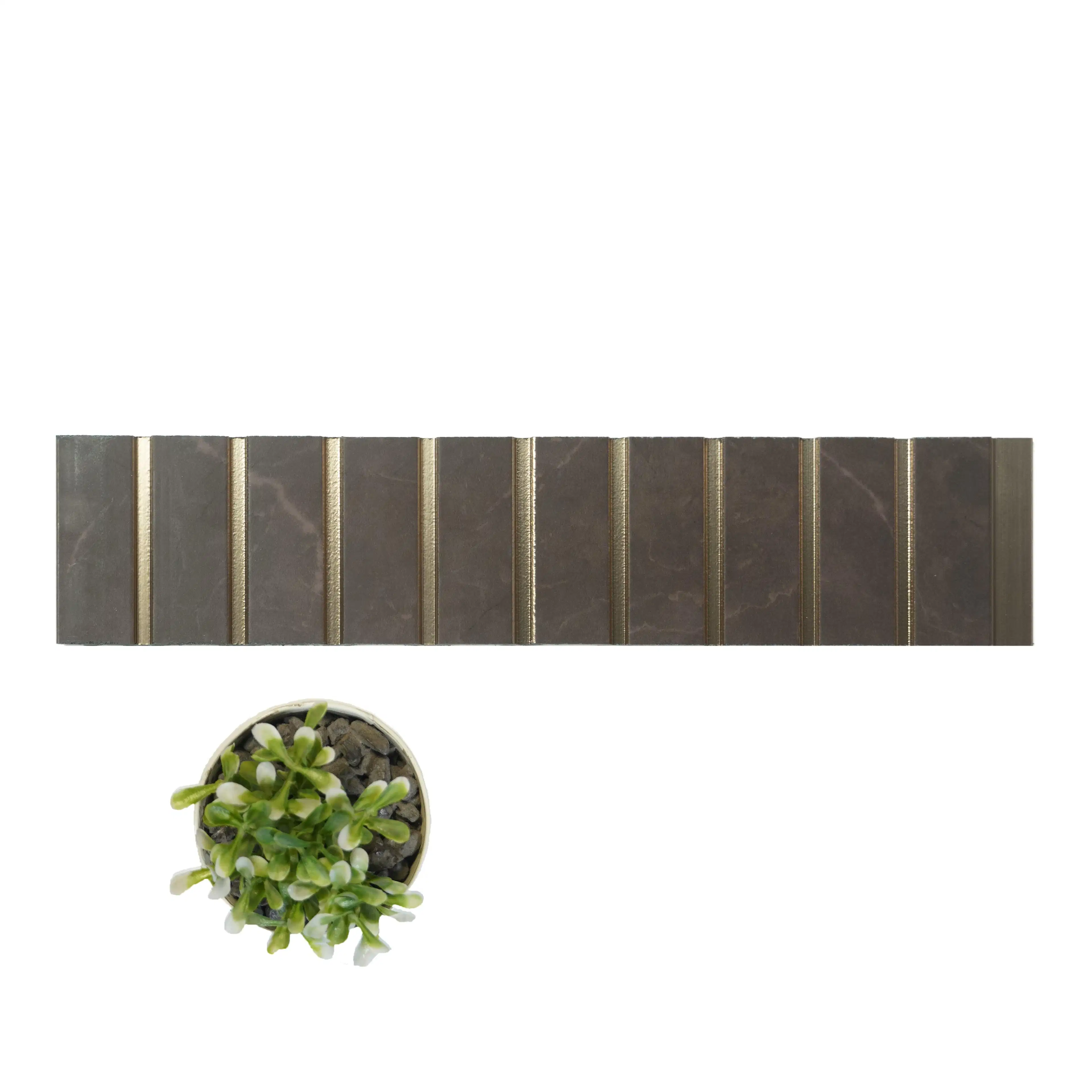 8x1 feet | 8 mm Brown Marble louvers (suitable for Bedroom, Feature Wall, Living Room, Office, TV Cabinet) | LV-20149-0