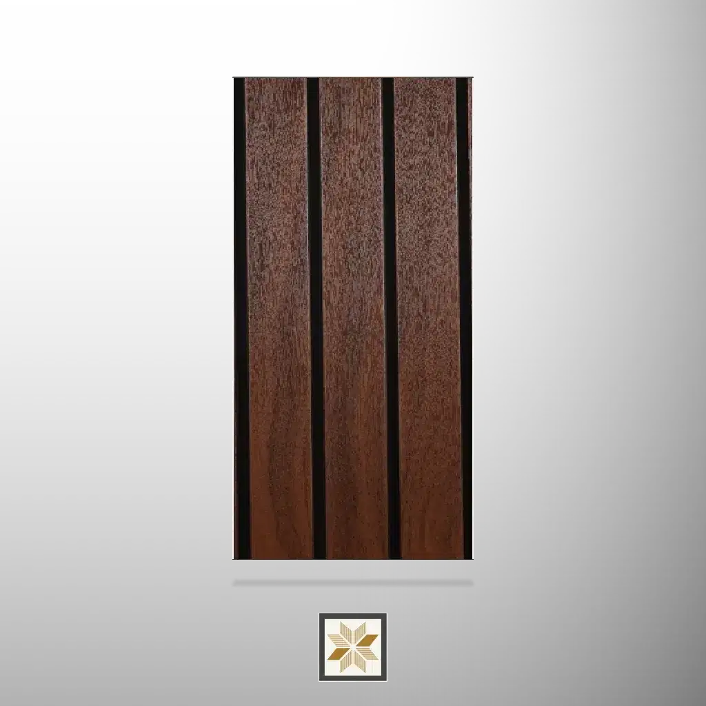 10x1 feet | 10 mm Brown Wood louvers (suitable for Bedroom, Hotel, Living Room, Office, Restaurant, TV Cabinet) | LV-20166-0