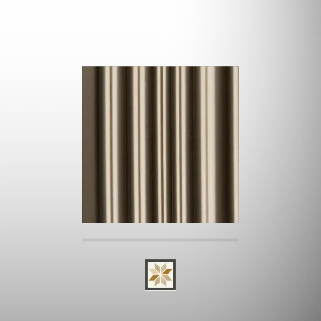 9.5x0.39 feet | 12 mm Gold louvers (suitable for Bedroom, Feature Wall, Living Room, Office) | LV-20244-0