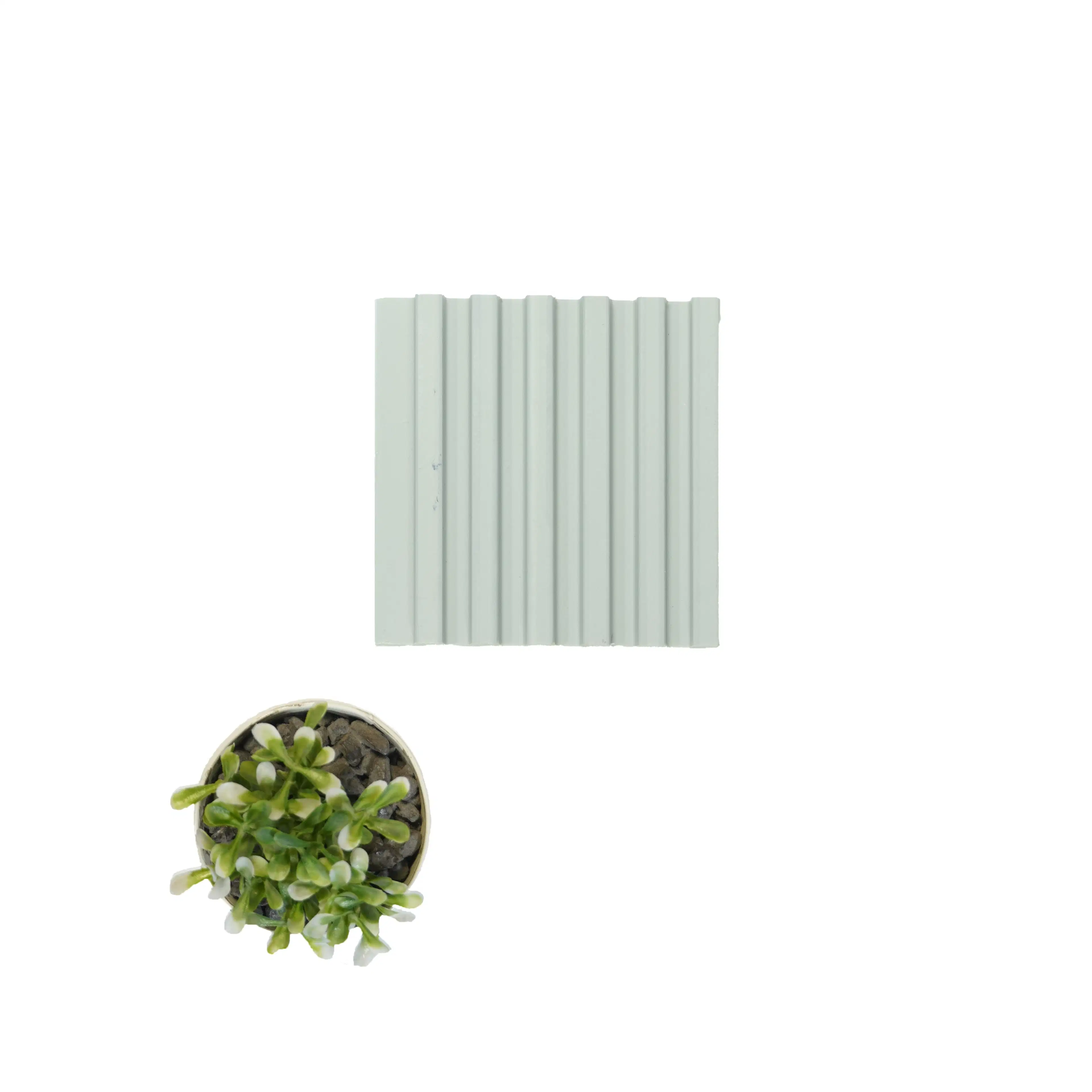 8x0.33 feet | 11 mm Grey louvers (suitable for Bedroom, Feature Wall, Living Room, Office) | LV-20264-0