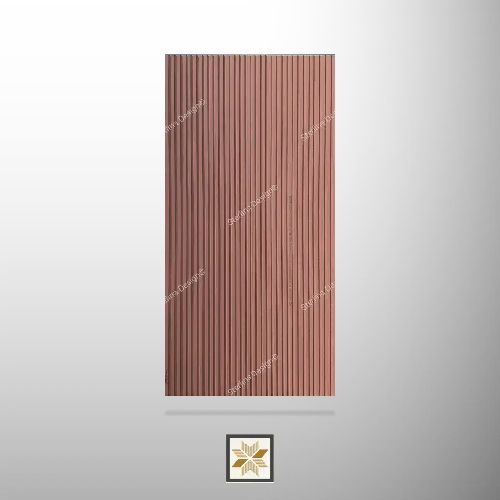 8x4 feet | 16.5 mm Red louvers (suitable for Bedroom, Hotel, Kitchen, Living Room, Office, Restaurant, TV Cabinet) | LV-20816-0