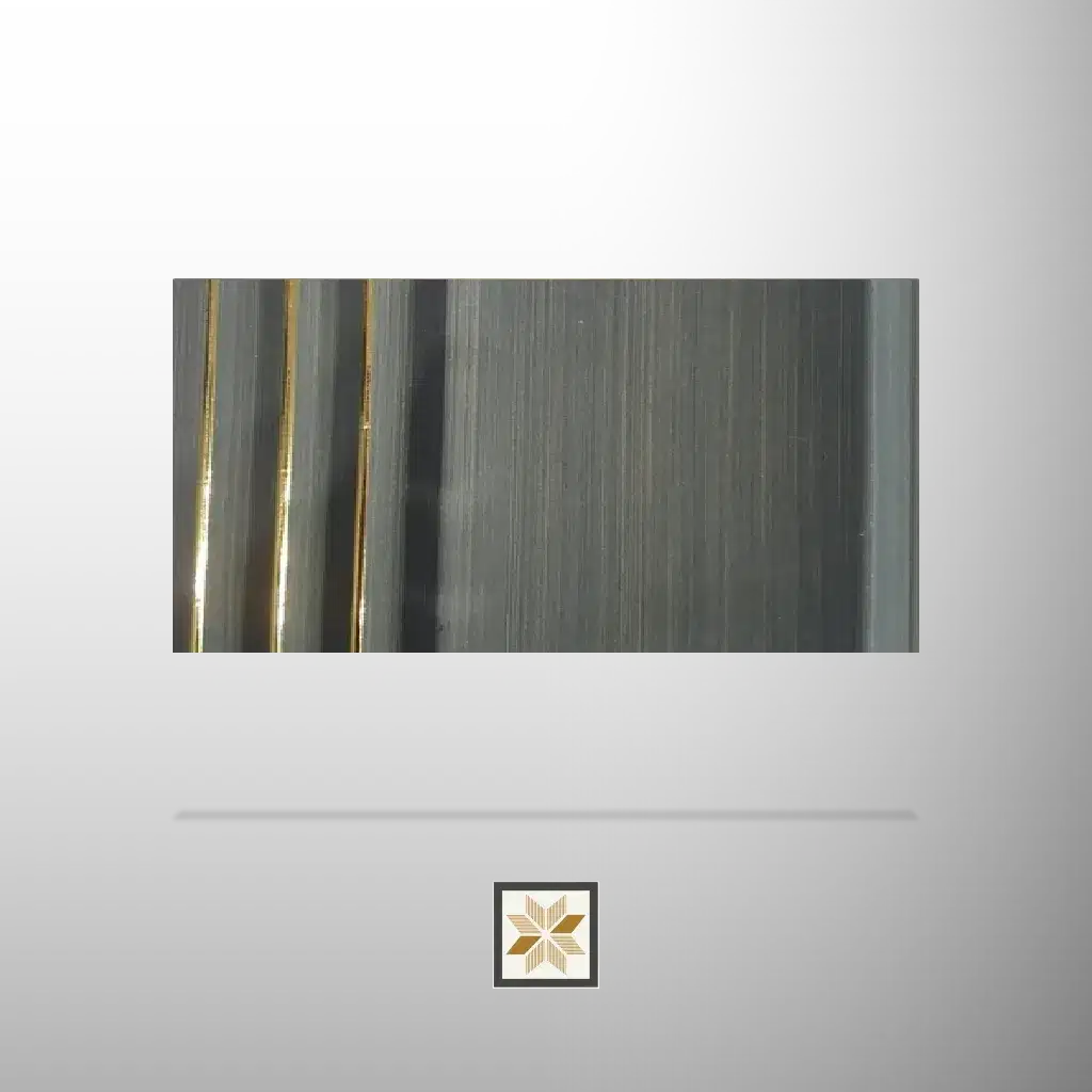 8x0.41 feet | 12 mm Grey Patterned louvers (suitable for Bedroom, Hotel, Kitchen, Living Room, Office, Restaurant, TV Unit, Wardrobe) | LV-21323-0