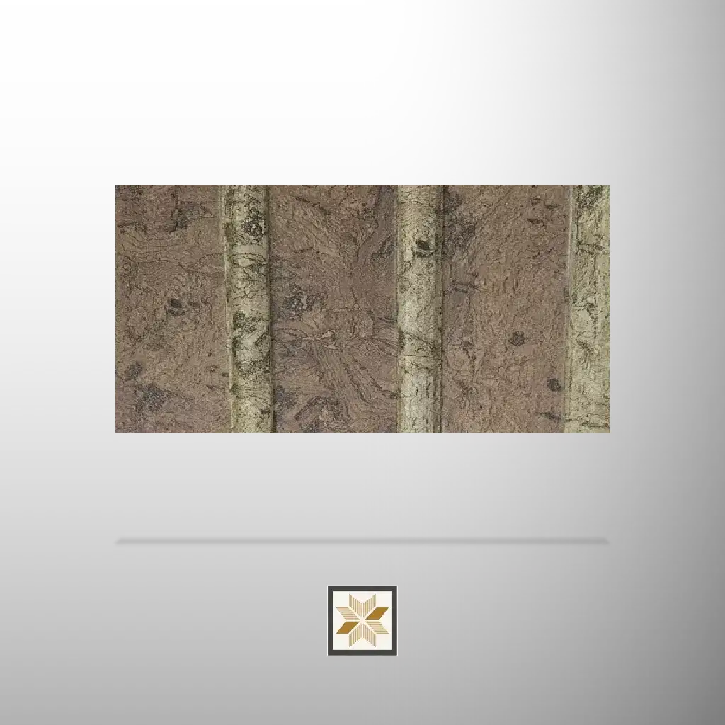 8x0.41 feet | 12 mm Brown louvers (suitable for Bedroom, Hotel, Kitchen, Living Room, Office, Restaurant, TV Unit, Wardrobe) | LV-21344-0