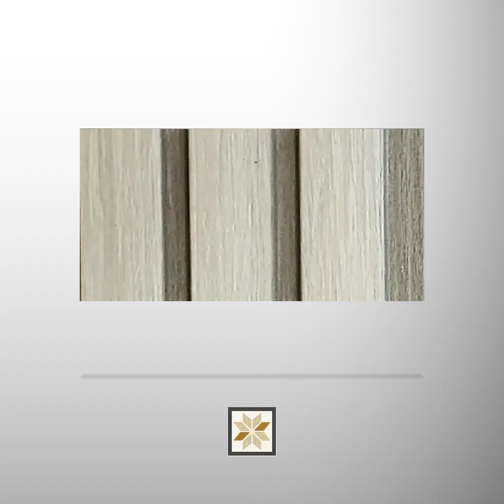 8x0.41 feet | 12 mm Beige Wood louvers (suitable for Bedroom, Hotel, Kitchen, Living Room, Office, Restaurant, TV Unit, Wardrobe) | LV-21593-0