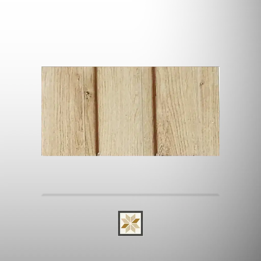 8x0.41 feet | 12 mm Brown Wood louvers (suitable for Bedroom, Hotel, Kitchen, Living Room, Office, Restaurant, TV Unit, Wardrobe) | LV-21597-0