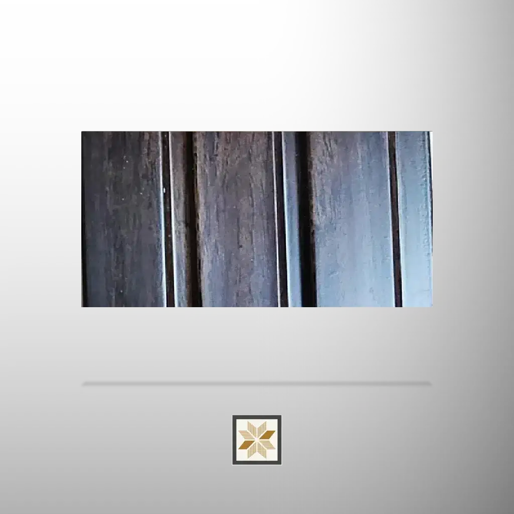 8x0.41 feet | 12 mm Brown Wood louvers (suitable for Bedroom, Hotel, Kitchen, Living Room, Office, Restaurant, TV Unit, Wardrobe) | LV-21598-0