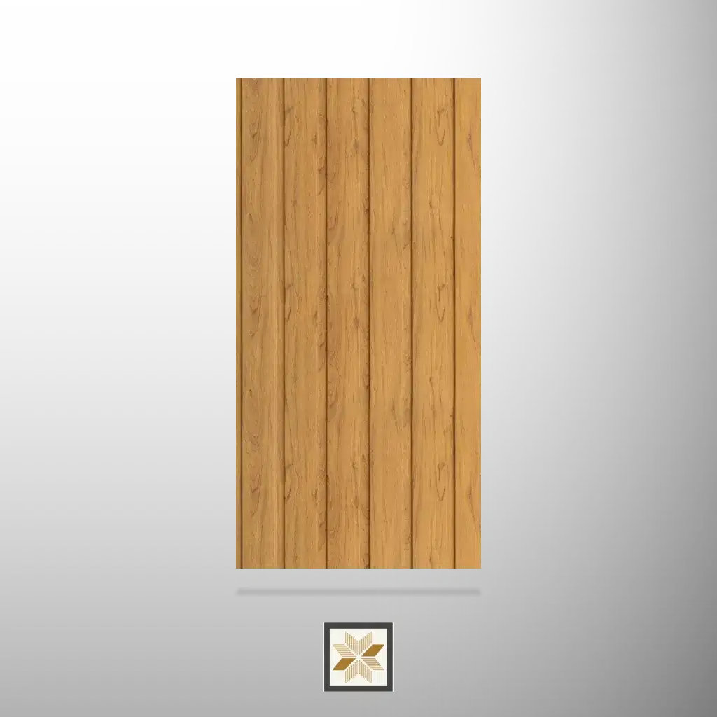 8x1 feet | 6 mm Brown Wood louvers (suitable for Bedroom, Hotel, Living Room, Office, Restaurant, TV Cabinet) | LV-21669-0