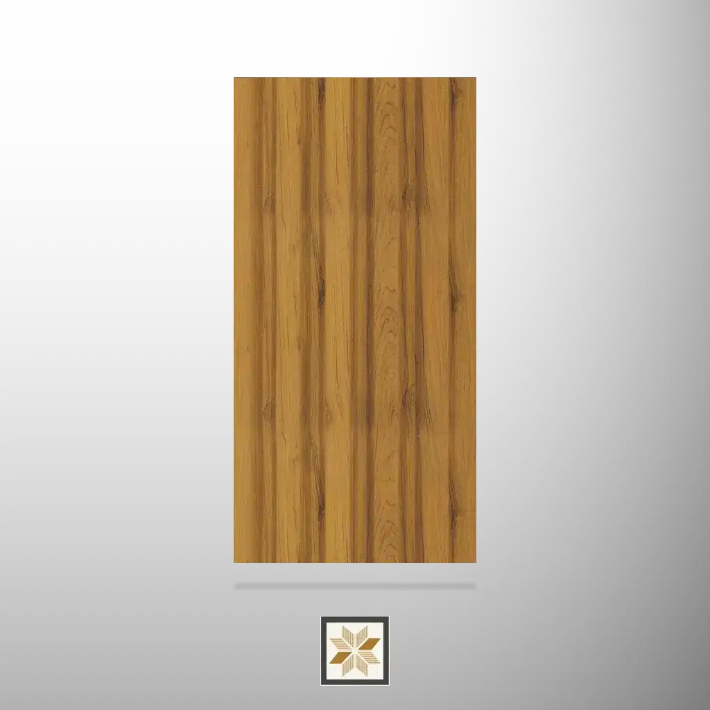8x0.41 feet | 8 mm Brown Wood louvers (suitable for Bedroom, Hotel, Living Room, Office, Restaurant, TV Cabinet) | LV-21674-0