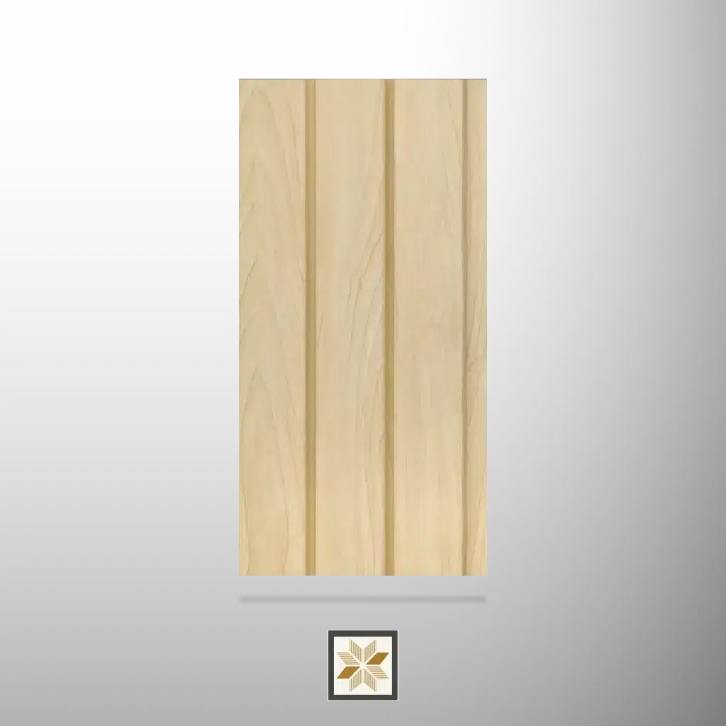 8x0.42 feet | 11 mm Beige Wood louvers (suitable for Bedroom, Feature Wall, Living Room, Office) | LV-21778-0