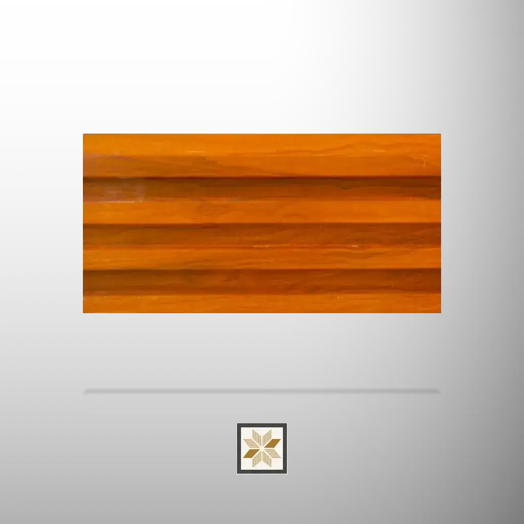 9.5x0.5 feet | 23 mm Brown Wood louvers (suitable for Bedroom, Feature Wall, Kitchen, Living Room, Office) | LV-21788-0